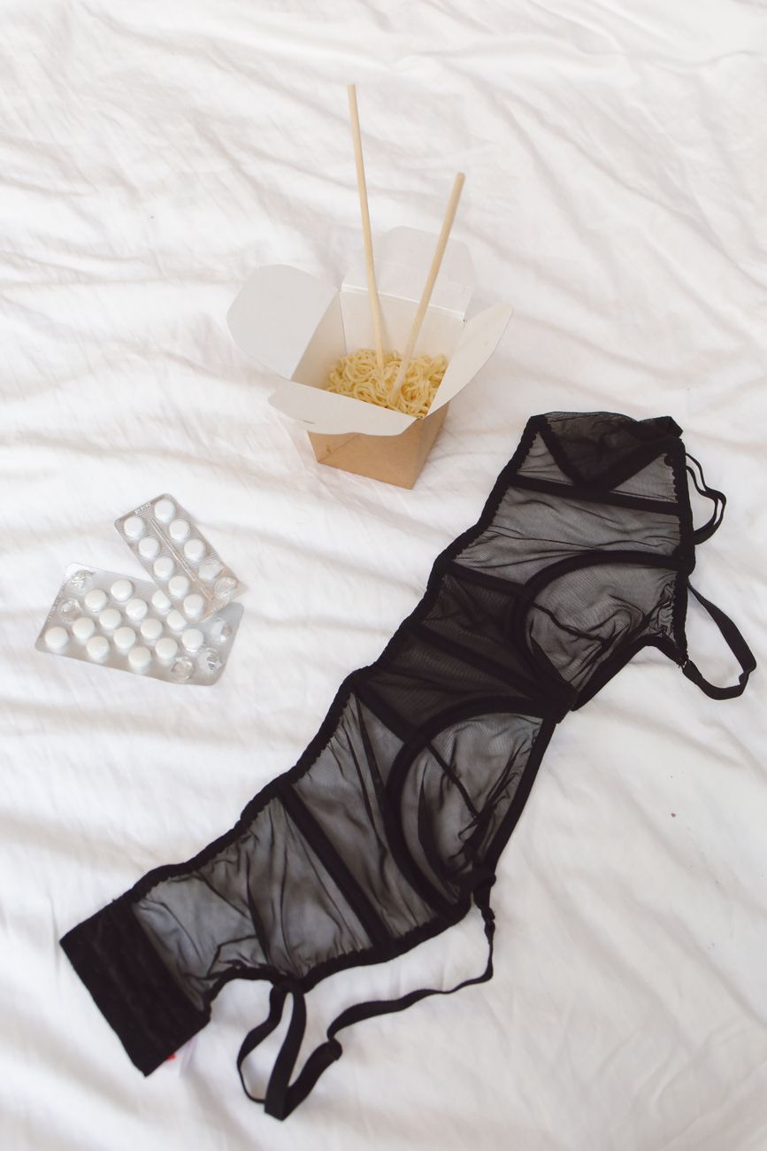 Donna in lingerie