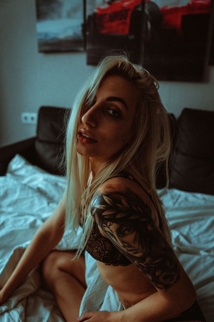 Donna in lingerie